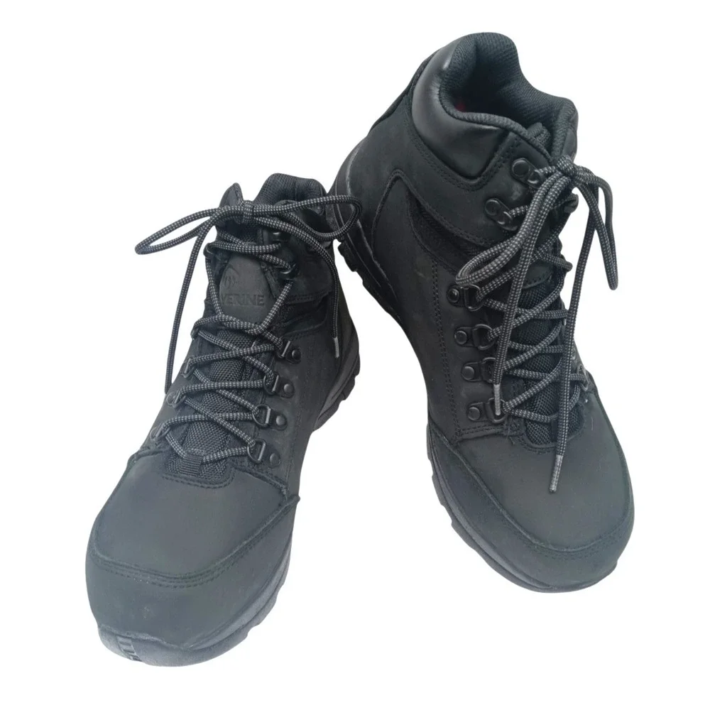 Wolverine‎ Grayson Mid Steel Toe Black Waterproof Work Boots W211042 Men Size 9